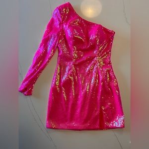 Ashley Lauren hand beaded size 8 cocktail dress